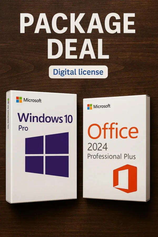 Microsoft Windows 10 Pro + Microsoft Office 2024 Pro Plus