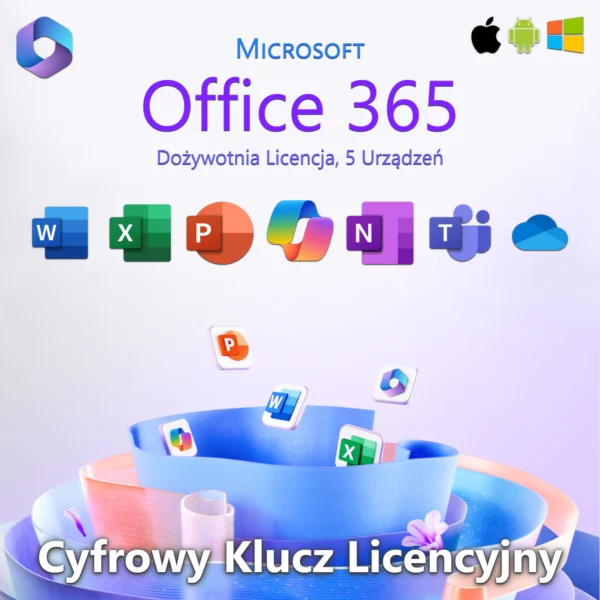Microsoft Office 365 - 1 użytkownik - 5 urządzeń