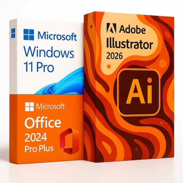 package__ai26_win_off Illustrator 2026 + Windows 11 Pro + Office 2024 Pro Plus