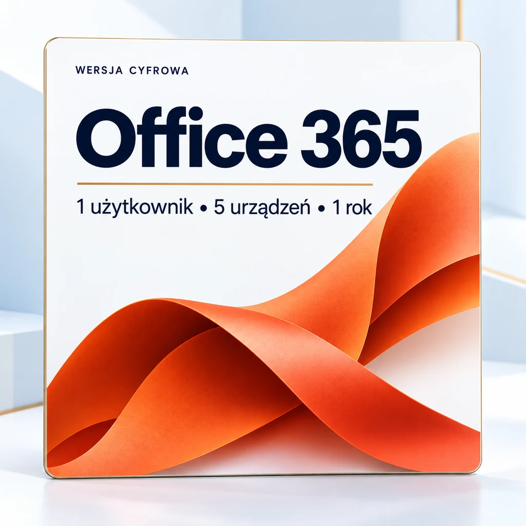 Microsoft Office 365 - 1 użytkownik - 5 urządzeń - 1 rok