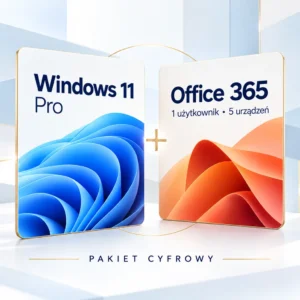 Microsoft Windows 11 Pro + Microsoft Office 365 (1 użytkownik, 5 urządzeń - Windows i macOS)