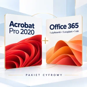 Acrobat Pro 2020 + Microsoft Office 365 | 1 użytkownik | 5 urządzeń | 1 rok